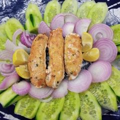 A picture of Chicken Seekh Kabab.