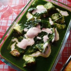 Palak paneer A picture of Palak paneer.