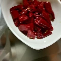 A picture of Red chilli pickle.