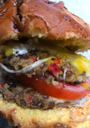 Una foto de Hamburguesas de lenteja