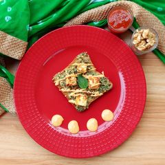 Pesto paneer toast A picture of Pesto paneer toast.