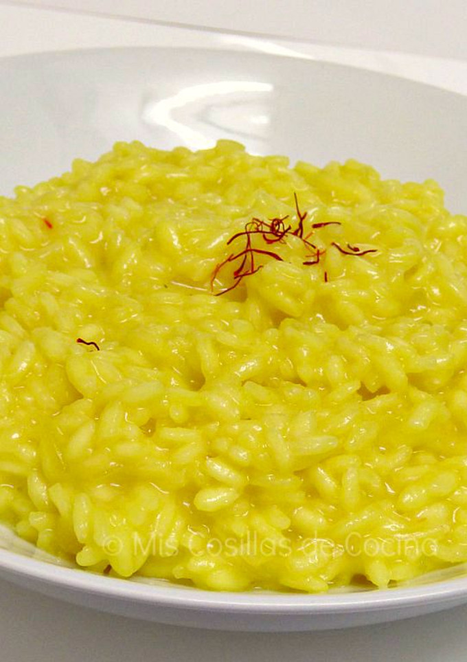 Una foto de Risotto a la milanesa