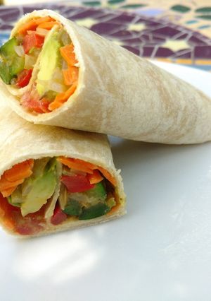 Una foto de Wrap de vegetales