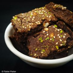 A picture of Oil Free Chocolate Brownie.