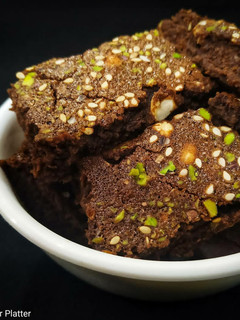 A picture of Oil Free Chocolate Brownie.