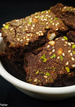 A picture of Oil Free Chocolate Brownie.