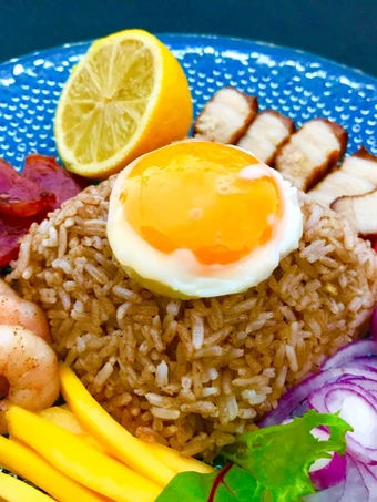 Simple Way Make Recipe Shrimp Paste Fried Rice that is Perfect, Tasty}