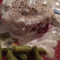 A picture of Hamburger patties in mushroom sauce.