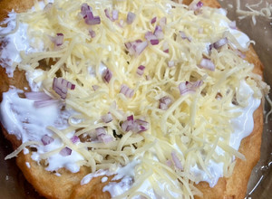 Burgonyás lángos recept fotója