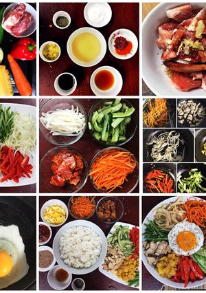 Hình của món Bibimbap.