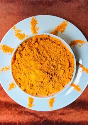 A picture of Kandi Podi/Andhra Lentils Powder.