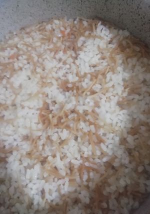 صورة لوصفة ارز بالشعيريه 🍜🍛