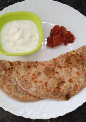 A picture of Bombay Mix Aloo Paratha.