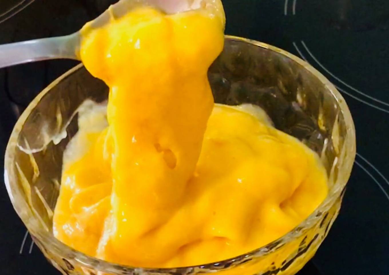 2 minute soft serve mango ice cream