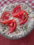 Salata de ciuperci cu ton,porumb și ceapa verde