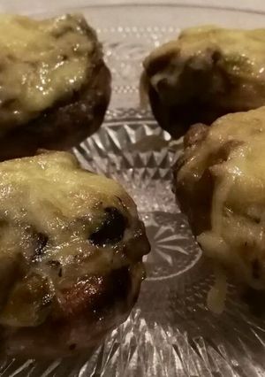 Una foto de Champiñones rellenos