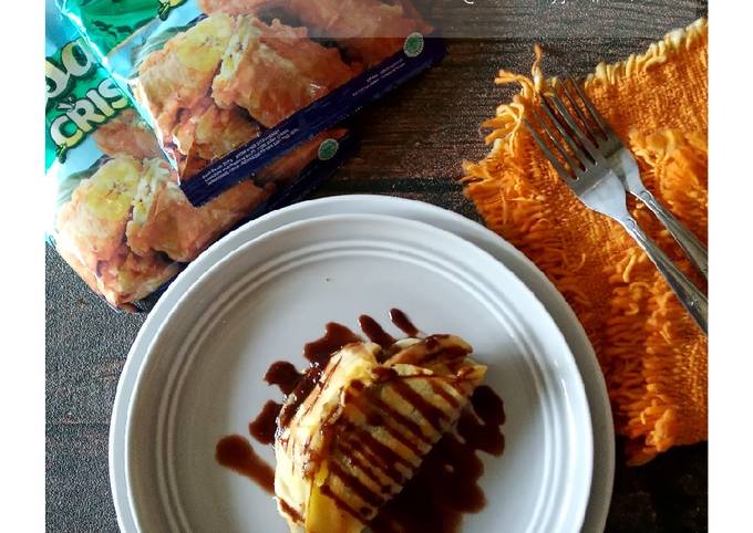 Resep Crepes pisang coklat Resep Crepes pisang coklat