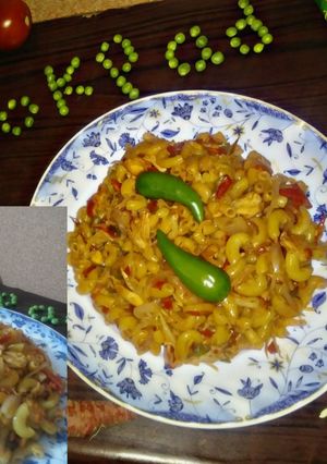A picture of Chicken macroni.