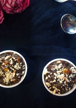 A picture of Beetroot halva.