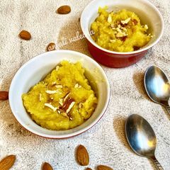 Badam halwa A picture of Badam halwa.