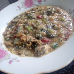 A picture of Gwote (Acha/Fonio porridge).