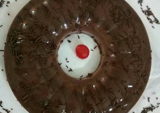 Puding cokelat Alakadarnya | Puding simple | Puding sederhana