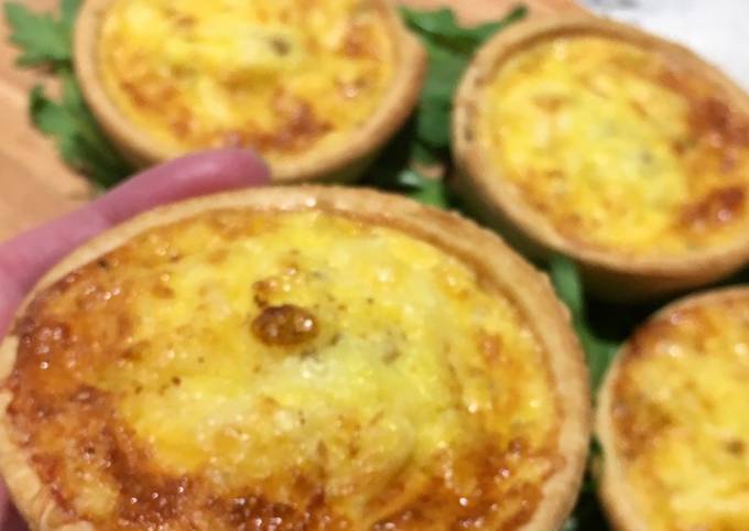 Cheese & Onion Picnic Quiches