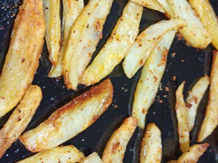 How To Make Baked Garlic Potato wedges which Delicious