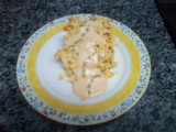 Pastel de hortalizas con gambas