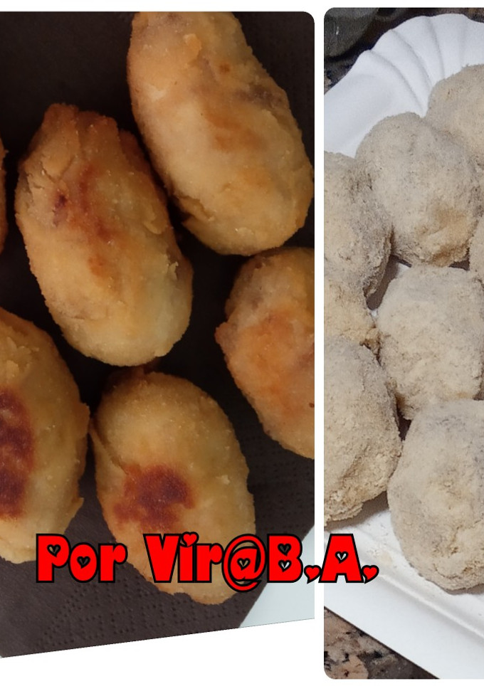 Una foto de Croquetas de pollo con jamón serrano