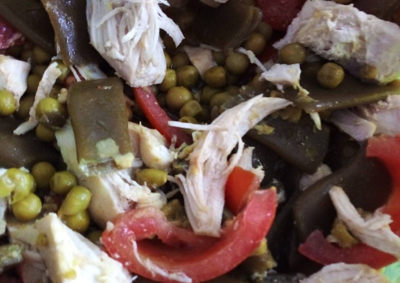 Ensalada de vainas de caserío