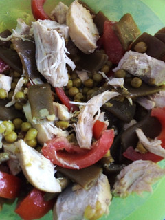 Una foto de Ensalada de vainas de caserío