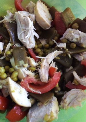 Una foto de Ensalada de vainas de caserío