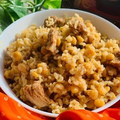 A picture of Brown rice pulao.
