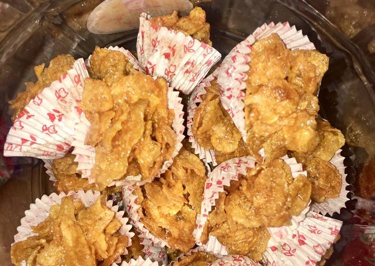 Langkah Mudah untuk Menyiapkan Honey cornflakes Anti Gagal