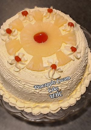 A picture of 🍰🎂Pineapple Cream Cake🎂🍰.