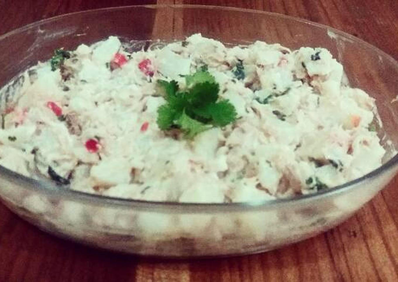 Ensalada de papa con atún