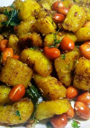 A picture of Banana Peanut fry.