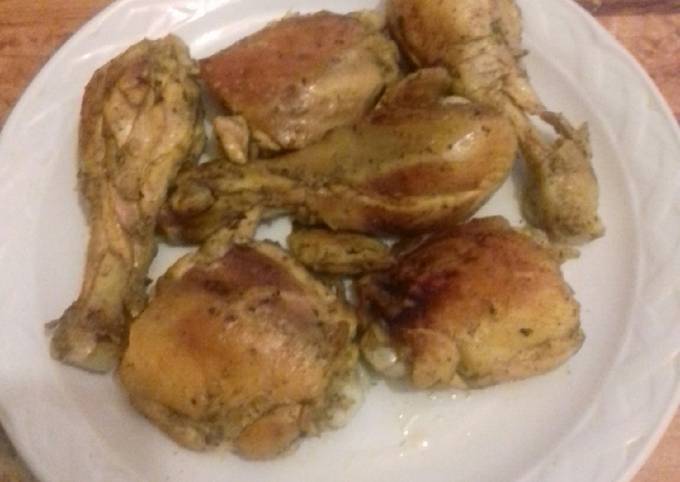 Pollo estilo oaxaca. con óregano y ajo Receta de Esther Soto- Cookpad