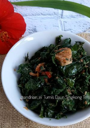 Foto resep Tumis Daun Singkong Terasi