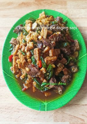Foto resep Empis empis tempe daging sapi tanpa santan khas Temanggung