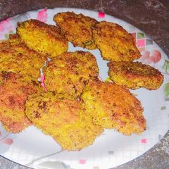 Fish egg pakode A picture of Fish egg pakode.