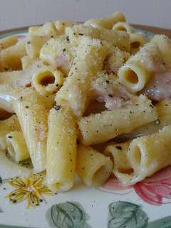 Una foto de Pasta carbonara