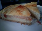 Una foto de queso cottage cheese