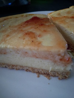Una foto de Pay de queso cottage, yogurt griego y splenda