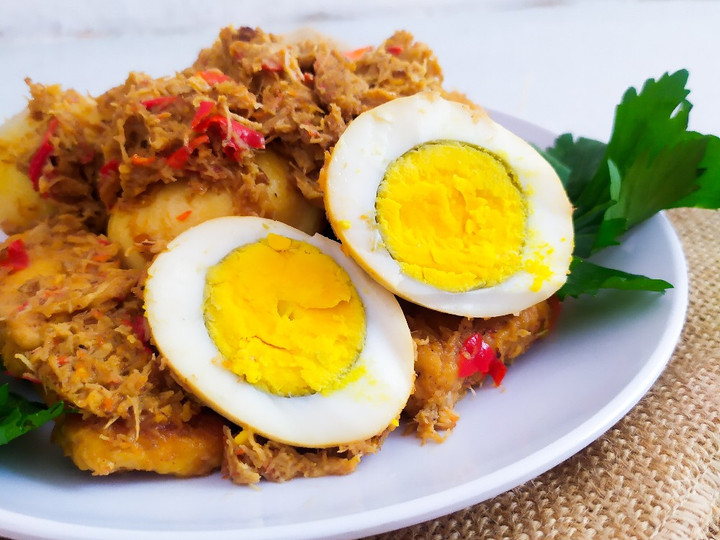 Standar Bagaimana cara membuat Telur Bumbu Serundeng🥚🥥  sempurna