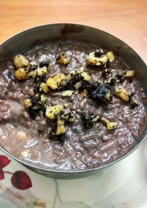A picture of Turkish Rice Pudding - Sutlac(chocolate version).