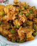 Green Peas and Cauliflower Sabzi