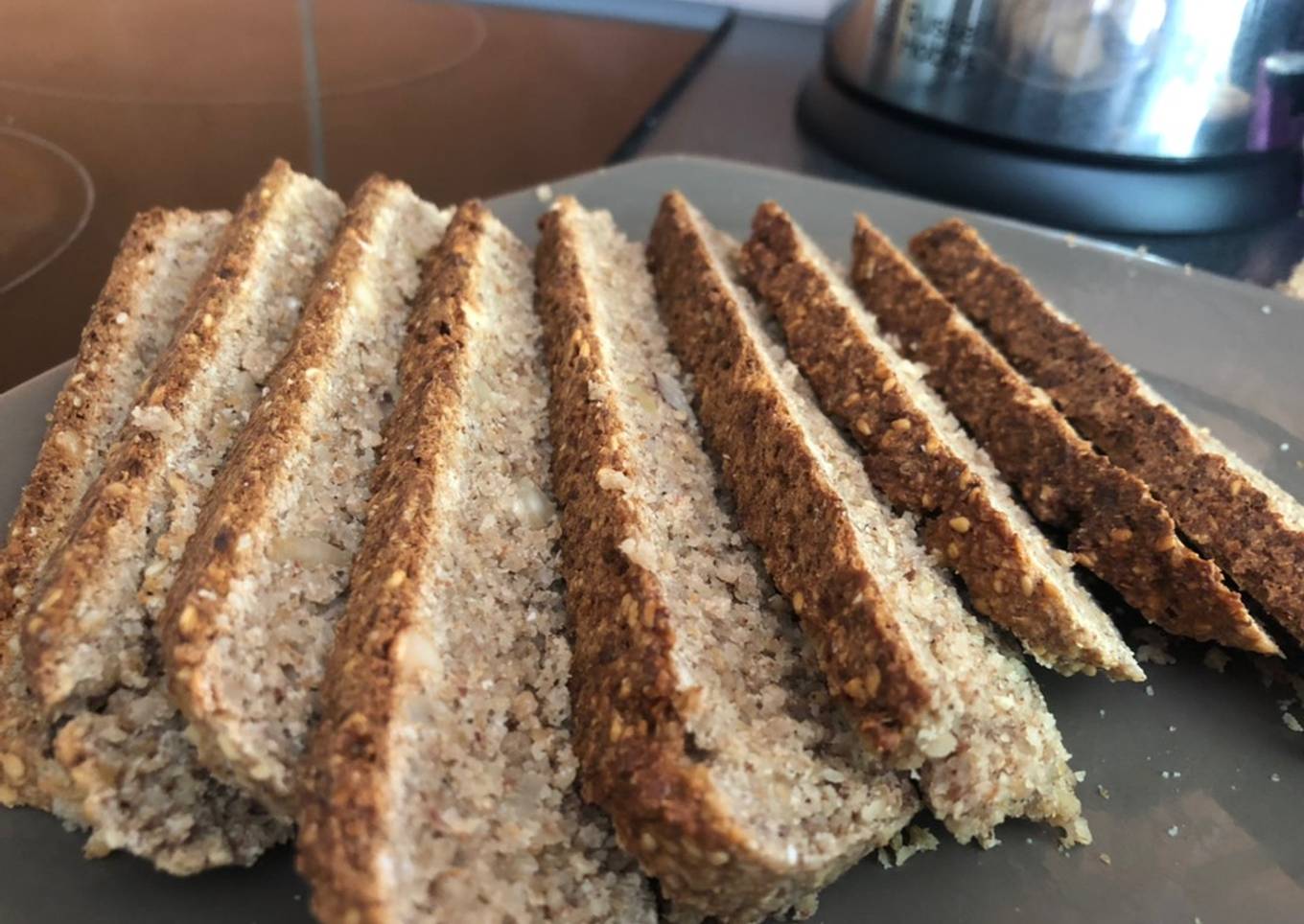 Pan de frutos secos y avena fácil, saludable (horno y/o robot de cocina)