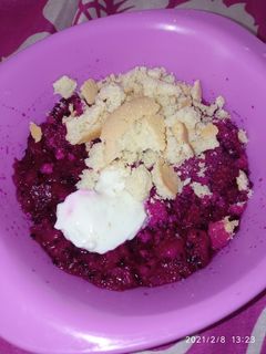 Foto resep Snack MPASI 9+ Buah Naga Yogurt Biskuit